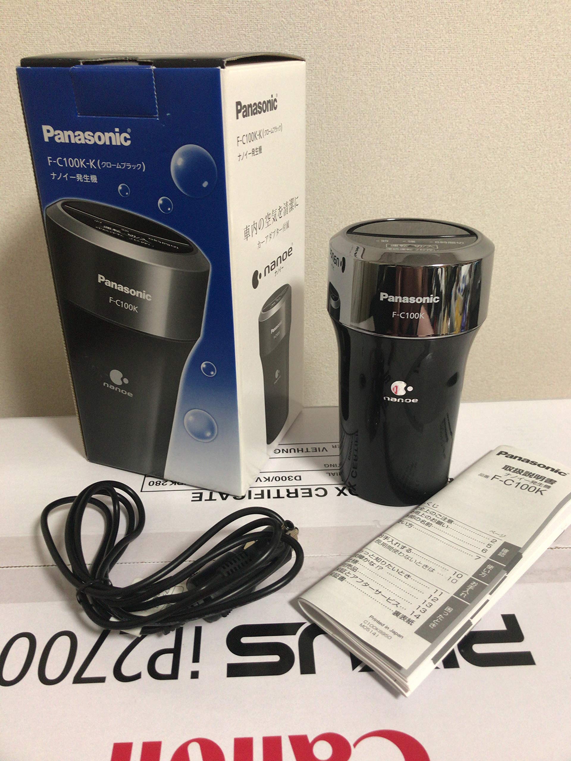

Panasonic Car Air Purifier Nanoe Generator Black F-C100K-K