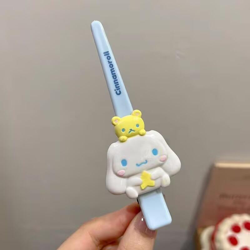 Cute Cartoon KT Cat Hair Clip Sweet Girl's Heart Bangs Clip Big Duckbill Clip Headband Accessory Side Clip Hair Accessory