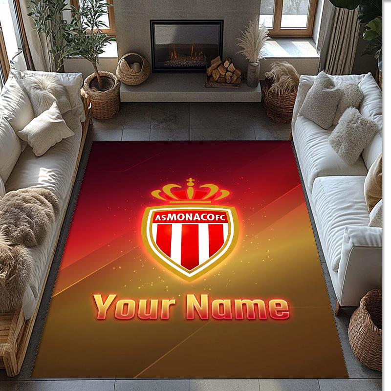 Monaco FC Printed Crystal Velvet Rug Non‑Slip Crystal Velvet Carpet For Sofa Bedroom Indoor Home Decoration