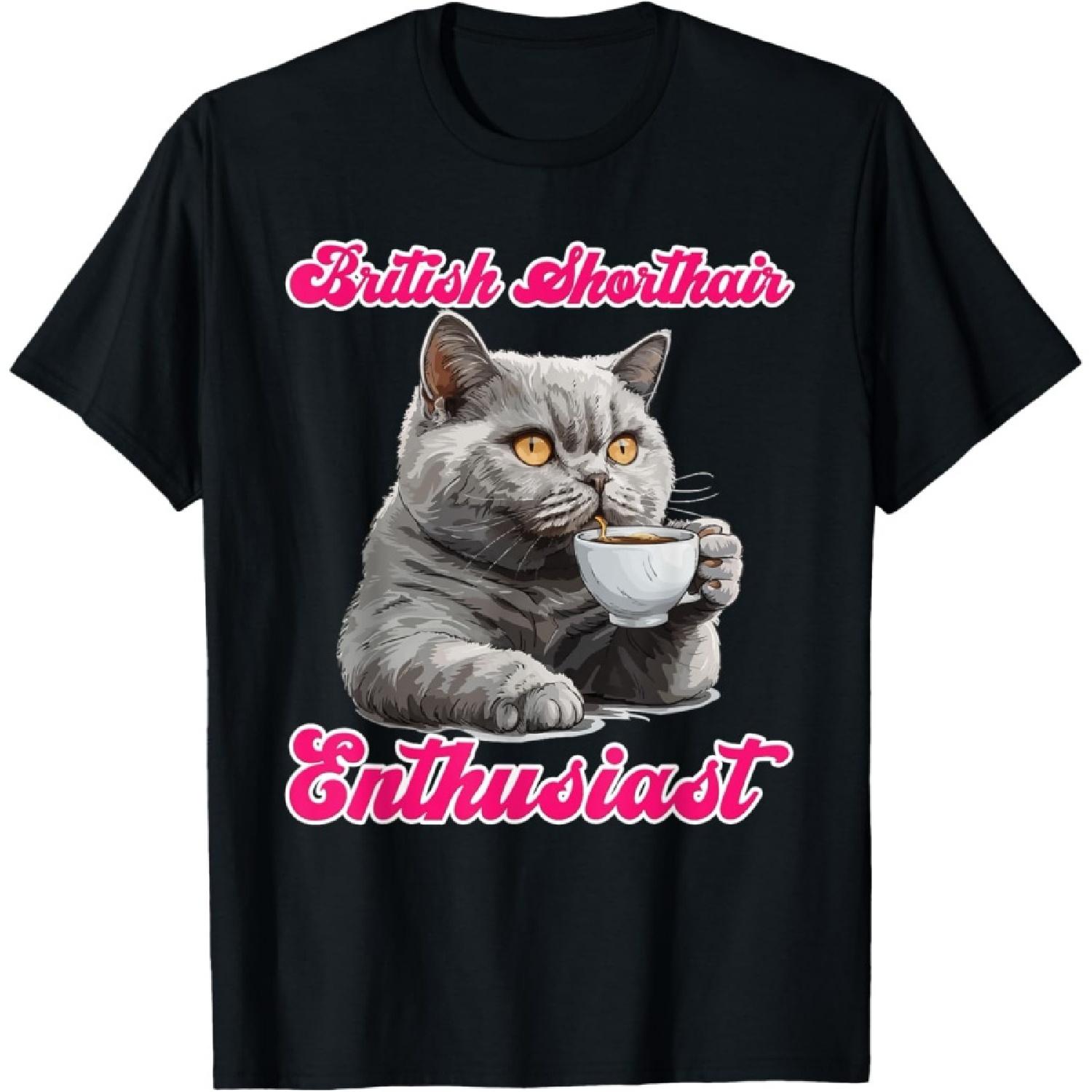 

British Shorthair Cat BRITISH SHORTHAIR ENTHUSIAST T-Shirt for Men Women XXXXXL чорний