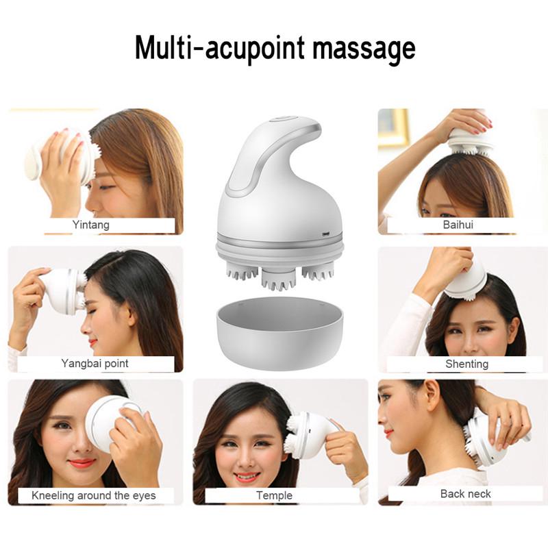 Massager 3D Head Massager Automatic Rotate Electric Claw Body Massage Pet Cat Dog Massage