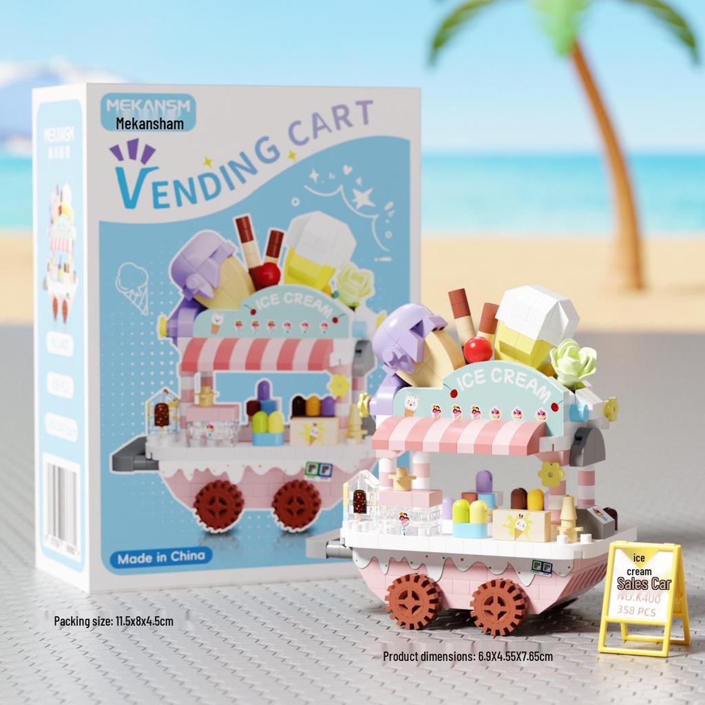 Forest Log Cabin & Windmill Treehouse Building Set - Compatible with LEGO, Educational Blocks for Kids