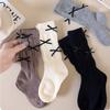 Solid Color Kids Long Sock Sweet Bow Pile-up Socks Soft Kids Stackable Tights  1-5 Year