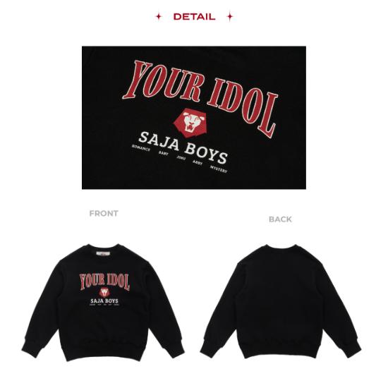 KPop Demon Hunters Kids Sweatshirt "Your Idol" Character Graphic Pullover Crewneck for Children