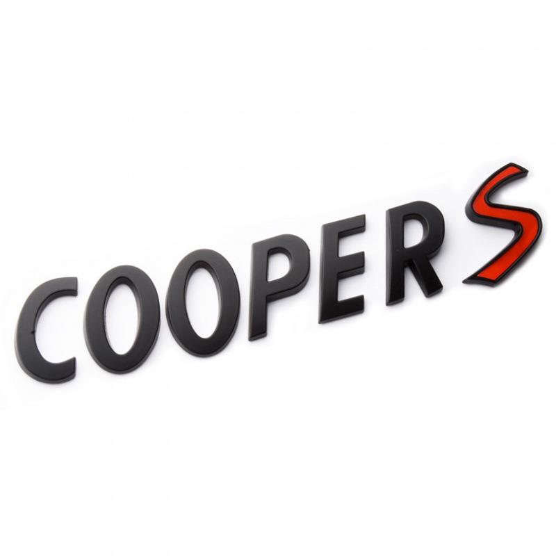 Black 3D Electroplated CooperS Emblem for BMW MINI Rear