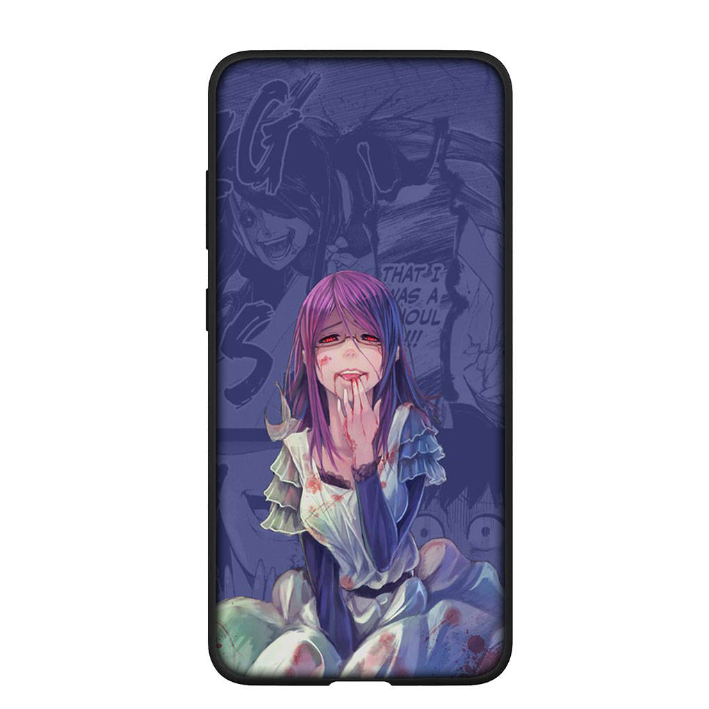 Pouzdro na telefon Samsung Galaxy S25 S24 S23 iPhone 16 15 Xiaomi Redmi Note 14 13 12 16E X 11 Pro Max OPPO Moto Huawei Anime Tokyo Ghoul Ken Kaneki kryt