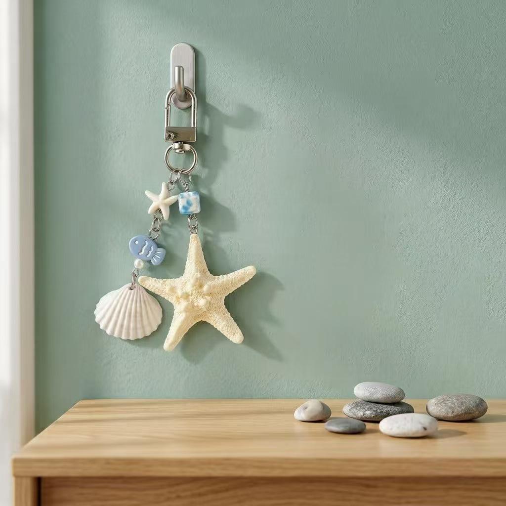 Ocean Collection Marine Life Keychain: European & American Style Pendant Bag Charm