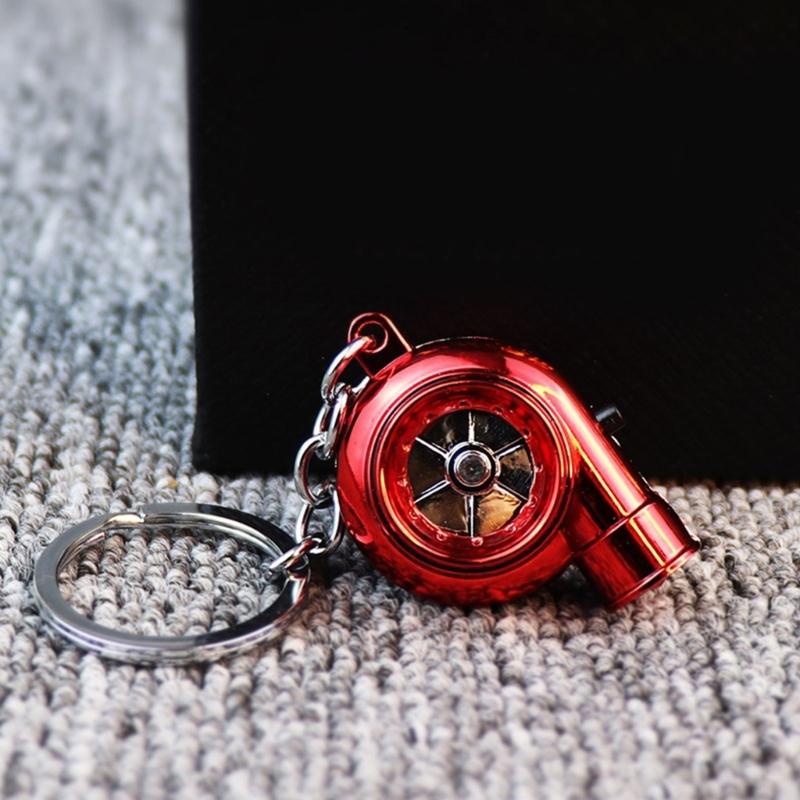 Metal Turbines Keychain Offering LED Illuminations Stylish Key Pendant Suitable for Camping and Nighttime Activities