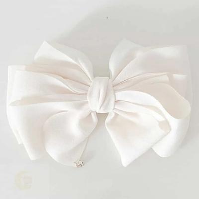 MOONH Hair Pin Goddess Hair Clip Pretty Ribbon Hair Pin Ivory Layered Cubic Automatic Hair Pin