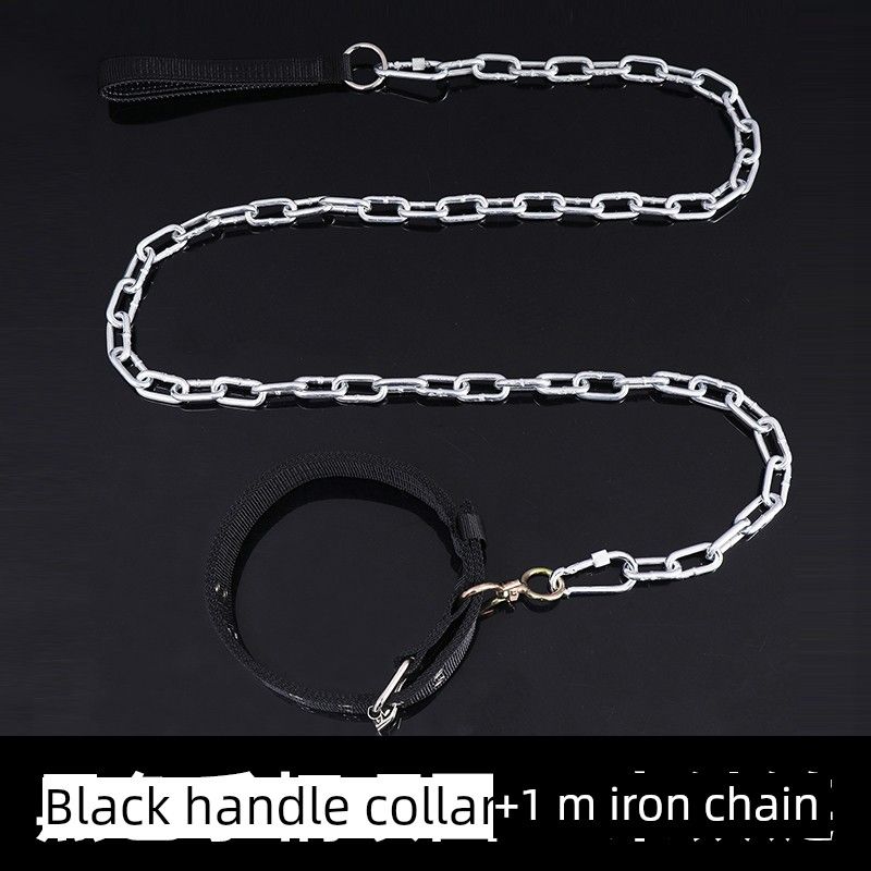 

Medium-Sized Dog Dog Leash Collar Pet Supplies Iron Chain Diameter 2.5mm (approx. 1.50 kg-7.50 kg Black 1 m