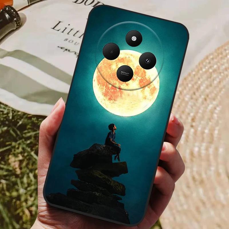 Чехол для Xiaomi Redmi 14C Redmi14C Крутой Расписной Силиконовый ТПУ Мягкий Чехол для Poco C75 PocoC75 Чехлы Черный Защитный Корпус Телефона
