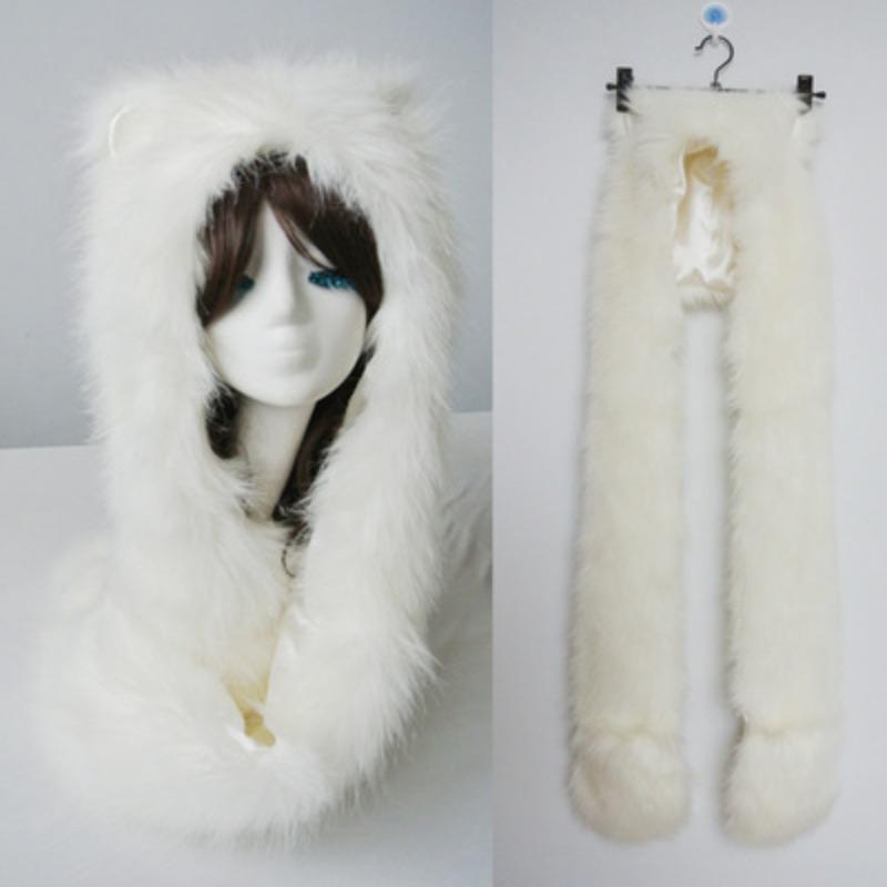 

Осінньо-зимовий новий жіночий навушники для захисту котячих вух пов язка на голову плюшева пов язка на голову модна хутряна шапка інтегрований шарф