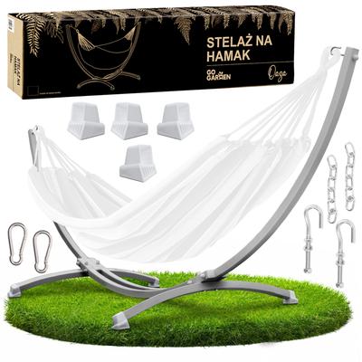 Hammock Frame, Garden Hammock Stand, Two-person, Metal, Gray, Strong, 250 Kg