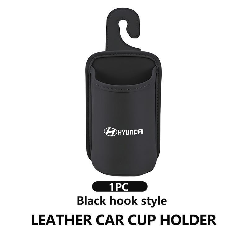 Leder Auto Wasserbecherhalter Innenraum Getränkehalter Organizer Für Hyundai NLINE GDI I10 I20 I40 IX20 IX35 Accent Tiburon Azera Kona lj2