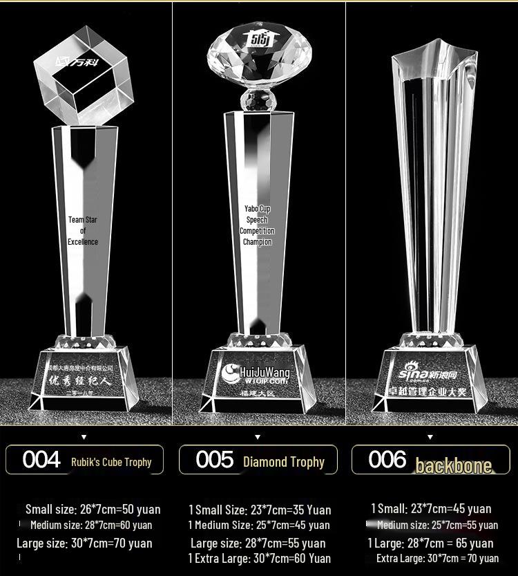 Golden Star Microphone & Basketball Crystal Trophy Award