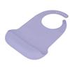Adult Silicone Bib with Crumb Catcher Adjustable Washable Waterproof Easy To Clean Bib for Seniors Disabled Purple 45 X