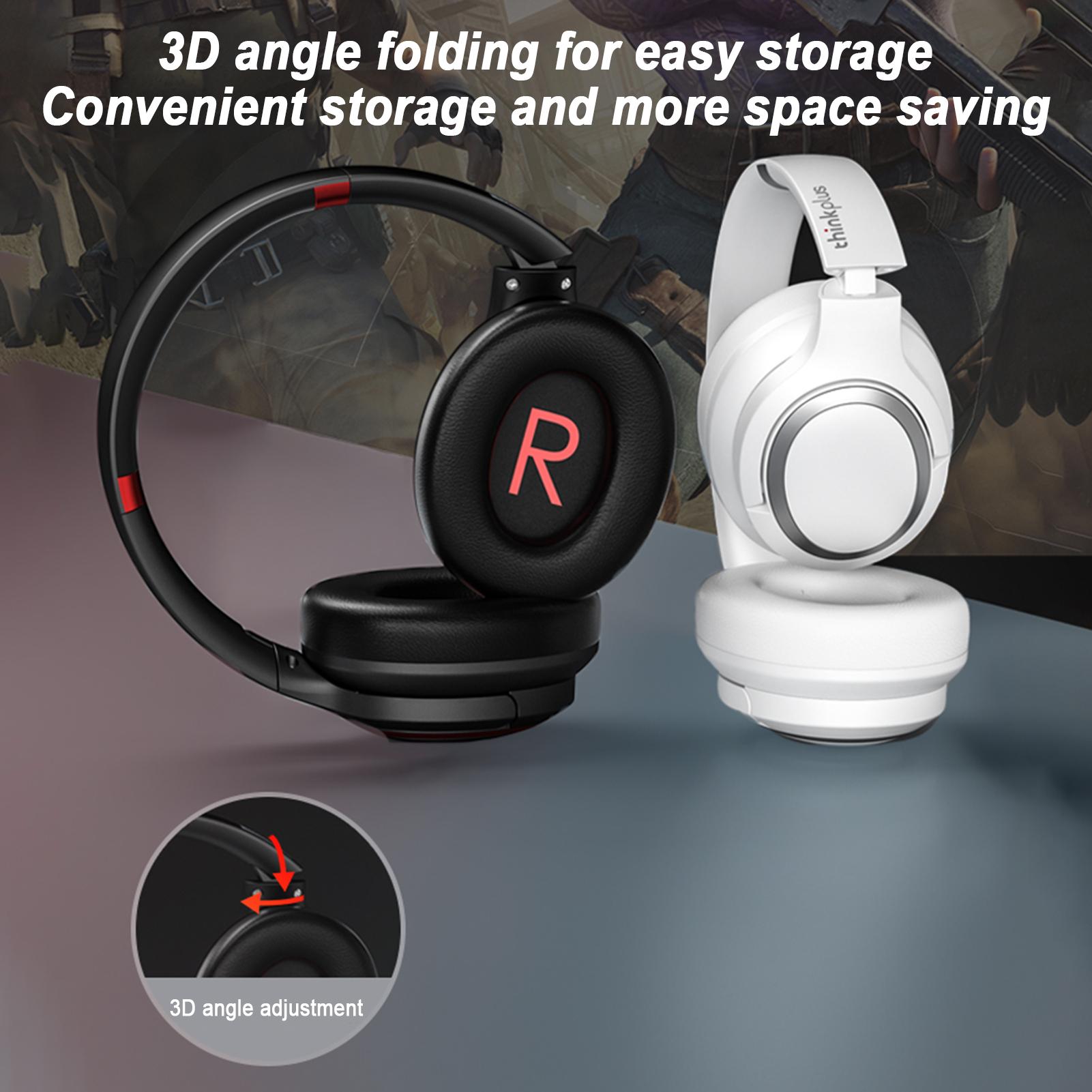 

Lenovo Thinkplus TH40 Наушники 40 мм HIFI Качество звука Музыкальная гарнитура ANC Шумоподавление BT 5.0