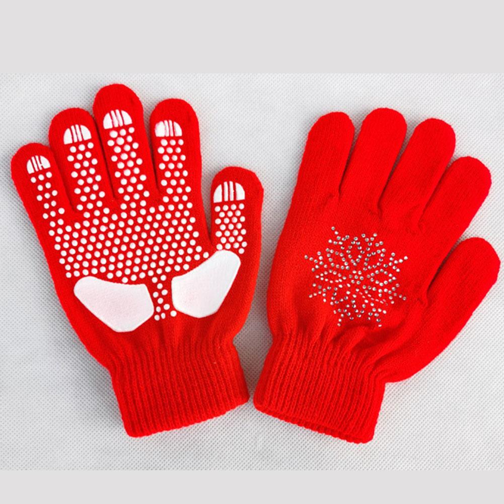 Cotton Lining Ice Skating Gloves Ski Gloves Easy To Pack