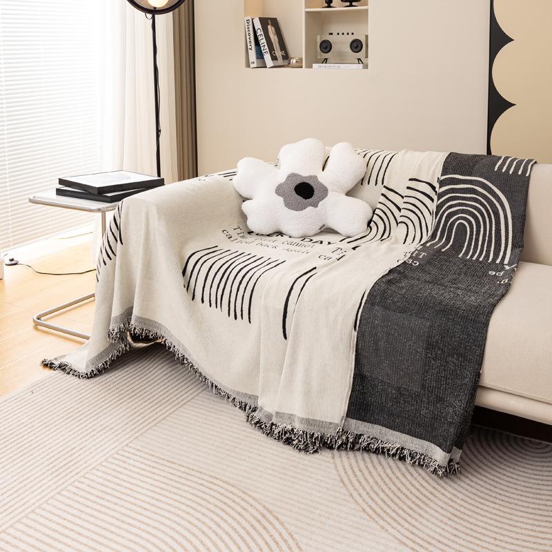 Simple Style Sofa Cover Cloth Dust Towel Sofa Blanket No Fading No Pilling Sofa Cover