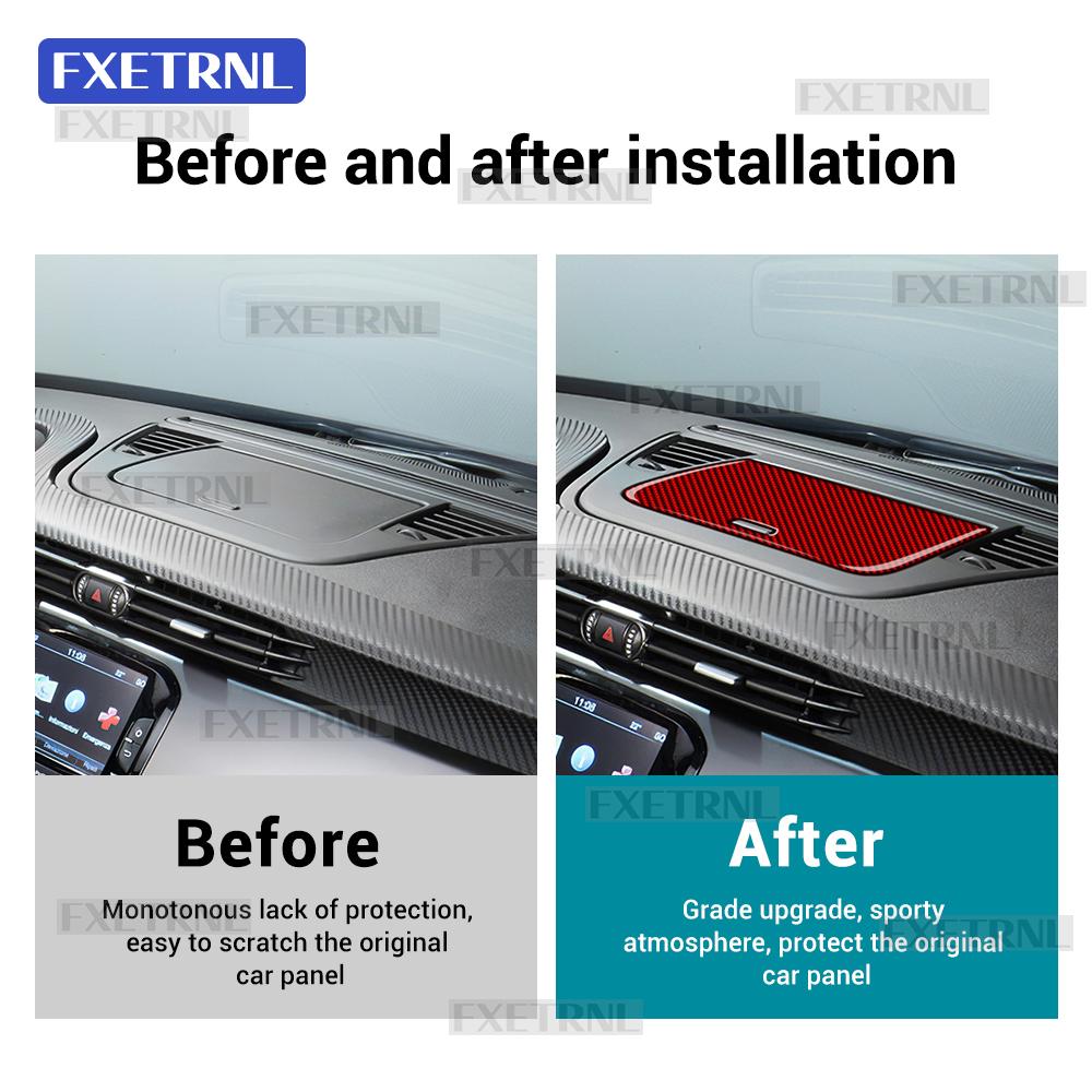Car Instrument Center Storage For Alfa Romeo Giulietta 940 2011 2012 2013 2014 2015 2016-2020 Real Soft Carbon Fiber Sticker