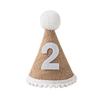 Ins Crown Happy Birthday Hat for Kids Durable Felt Fabric Celebration Headband Decorations Baby Birthday Wedding Party Supplies
