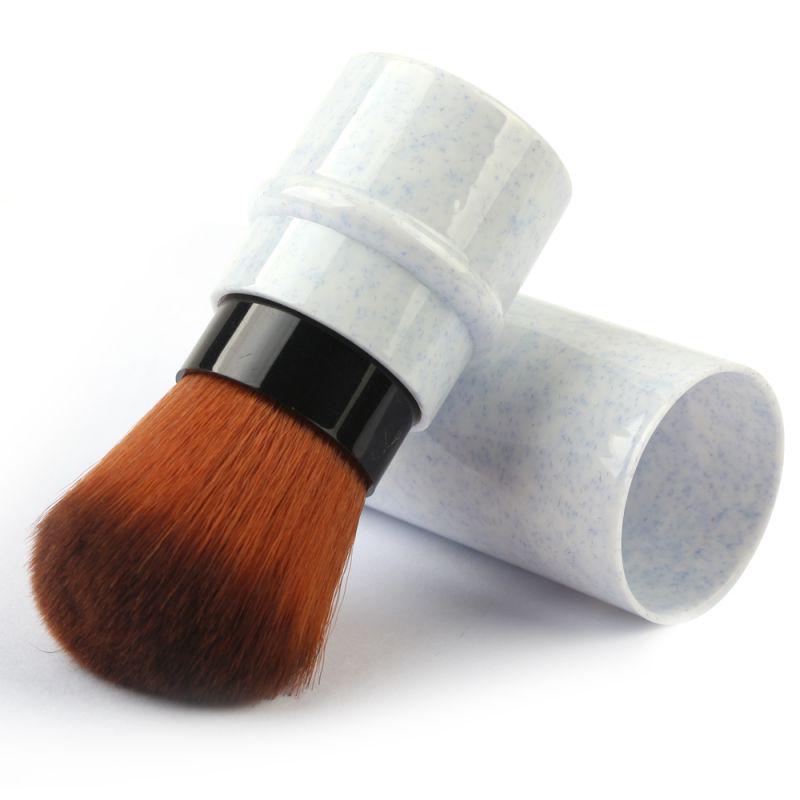 

Профессиональная выдвижная кисть для макияжа, пудра, румяна, тональная щетка для лица для путешествий синий