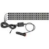 LED Car Ambient Lighting Kit: Neon Footwell Strip Lights, USB/App Remote Music Sync RGB Decorative Lamps