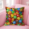 MMs Chocolate Candy Meme   pillow cover sofa cushion cover home room decoration children gift