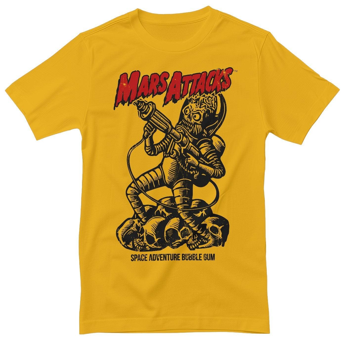 Officially Licensed Mars Attacks Space Adventure Bubble Gum Mens T-Shirt XXL