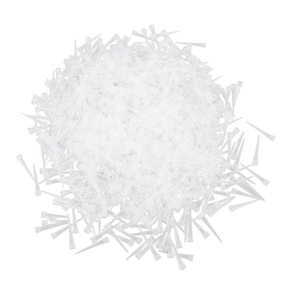 1000Pcs Pipette Tips 10ul Plastic Universal Pipette Tips for Laboratory Analysis Home Projects Plant Research