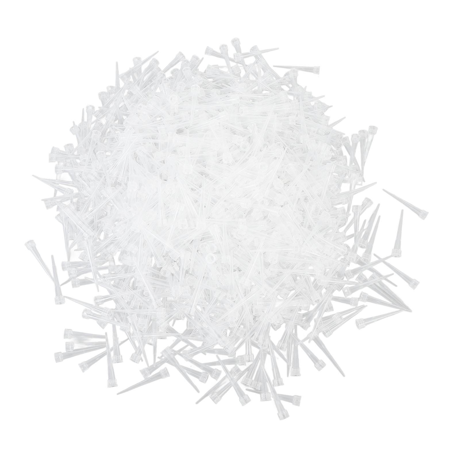 

1000Pcs Pipette Tips 10ul Plastic Universal Pipette Tips for Laboratory Analysis Home Projects Plant Research