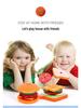 Kids' Pretend Play Food Set: French Fries, Hamburger, Pizza, & Bread - Educational Toys for Girls In Kindergarten Junior Class