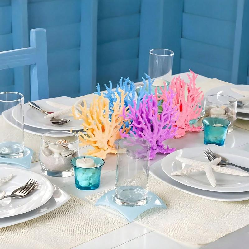 1pcs Artificial Coral, PVC Imitation Coral Reef Decoration, Artificial Aquarium Decoration Coral, Small Fish Tank Decoration Coral