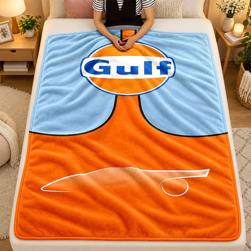 Flanell-Decke Gulf Warm Weiche Überwurfdecke für den Innenbereich Sofa Bett Wohnzimmer
