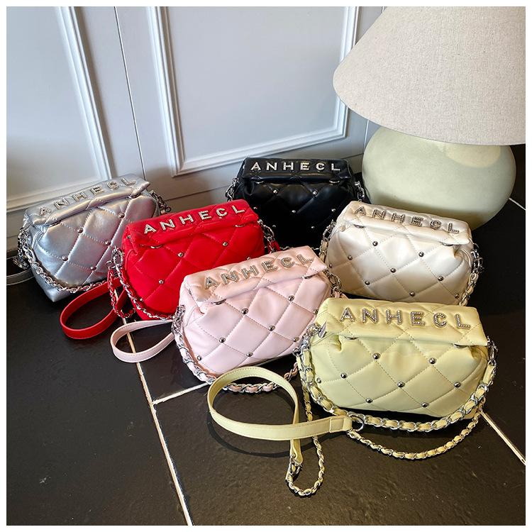 Shangxin Spring and Summer Rhombus Women's Small Bag 2025 New Trendy Fashion Popular Versatile Shoulder Bag Internet celebrity messenger bag