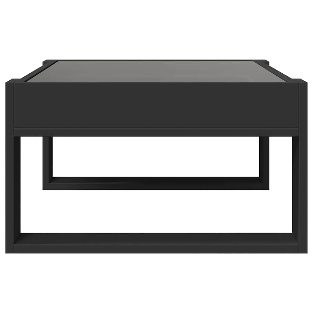 Infinity LED Coffee Table in Black 70 x 53 x 30 cm