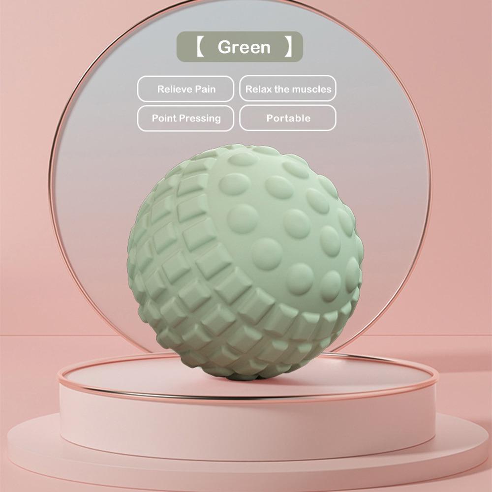

Deep Massage Fascia Ball Relax Shoulders Neck Compact Yoga Massage Ball Relieve Stress Portable Muscle Massage Ball Fitness зелений