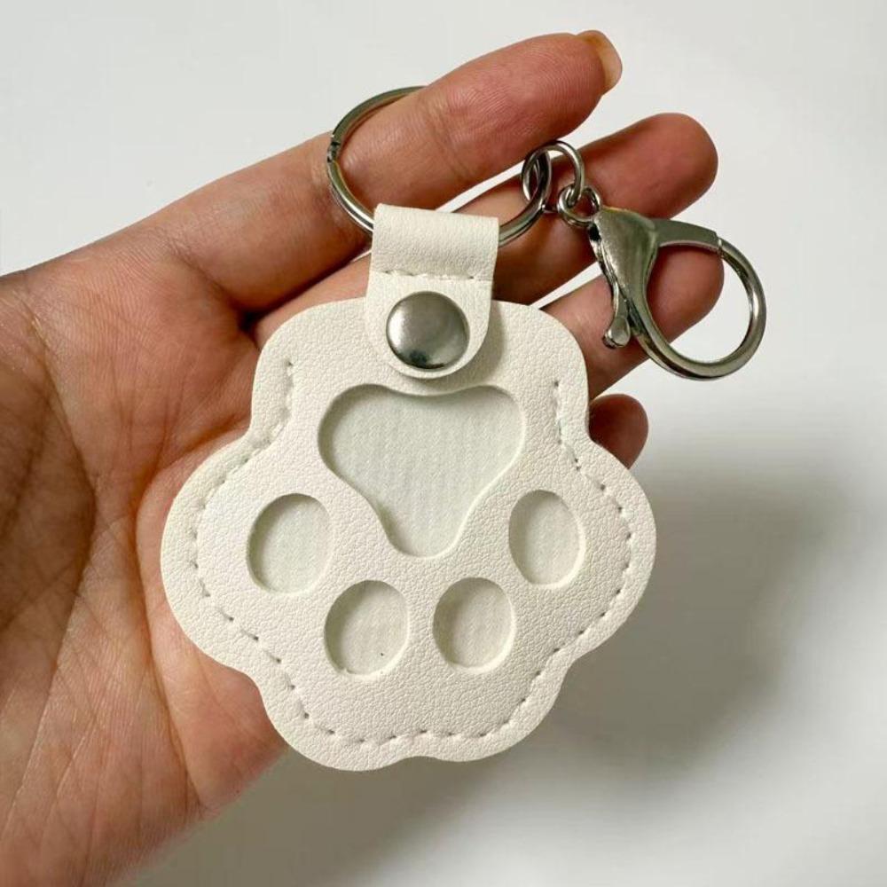 Leather keychain creative pet hair storage pendant cat and dog hair exquisite cute bag pendant