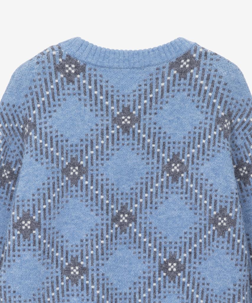 MIND BRIDGE WOMEN [W] Check Jacquard Knit