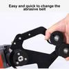 Mini Belt Sander, Pipe Tube Polisher Sander, 20mm or 40mm, Small Angle Grinder Edge Sharpener, with 5 Sanding Belts M10