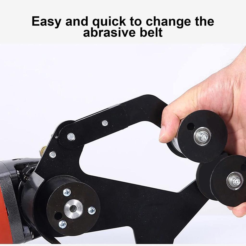 Mini Belt Sander, Pipe Tube Polisher Sander, 20mm or 40mm, Small Angle Grinder Edge Sharpener, with 5 Sanding Belts M10