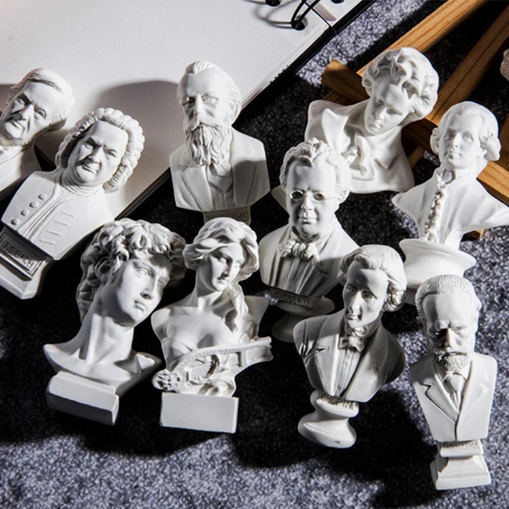Scultura Moderna Tavolo Mini Ornamento Mitologia Greca Statua in Gesso David Figura in Resina Gesso Disegno Pratica Artigianato Decorazione