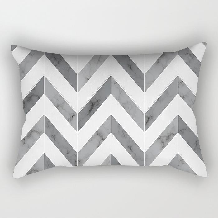 Modern Simple Black And White Geometric Long Strip Pillow Case Sofa Pillow Cushion Cover Premium Durable Quality