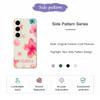 For Samsung Galaxy S25 FE Case Shell Flower Pattern Printing Straight Edge TPU Phone Back Cover