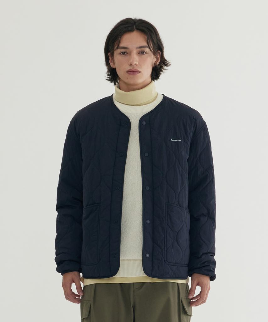 Covernat Short Quilted Jacket Dark Navy
