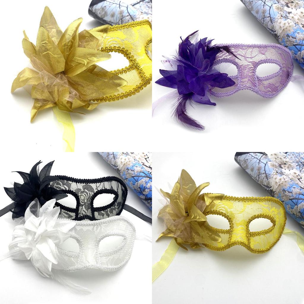 Venetian Masquerade Mask For Adults With Glittering Lace Handcrafted Costume Accessory For Halloween Parties