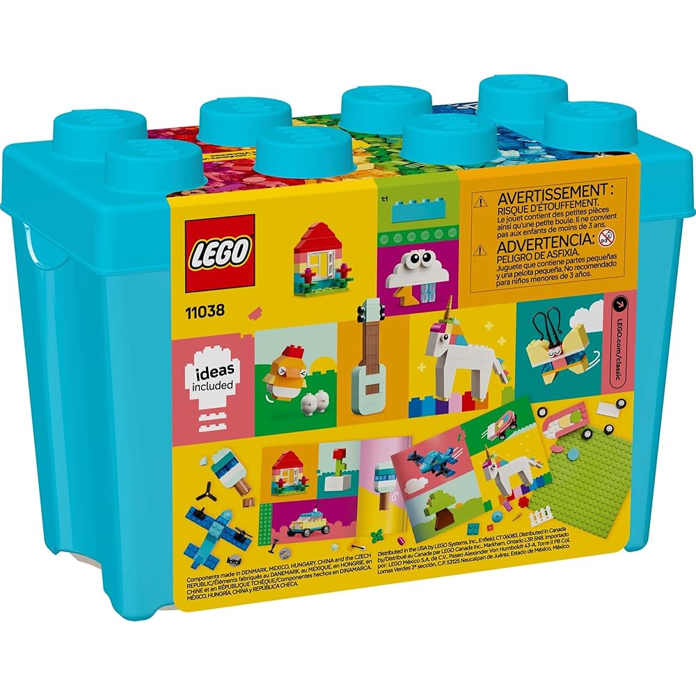 LEGO Classic Bright Creative Brick Box Building Blocks Educational Toy for Ages 4+ Kids and Girls 11038