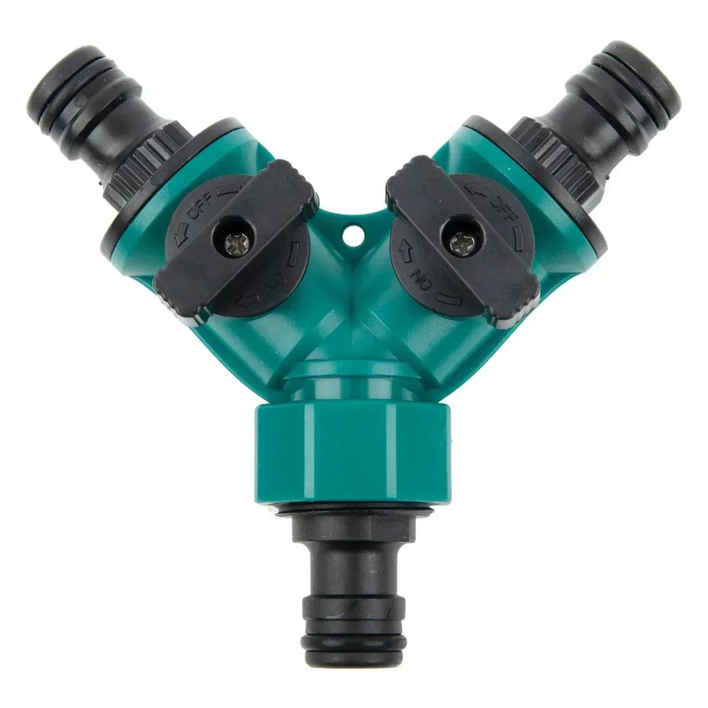 Hose Connectors Hose Splitter Y-shaped Valve 3 Way Diverter Valves Female Fittings Garden ON/OFF Water Pipe Watering Equipment