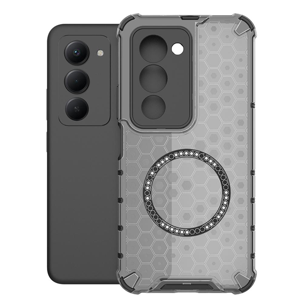 

For Xiaomi Redmi 15 4G (EU) (171mm) Magnetic Case Honeycomb Design TPU + PC Phone Cover