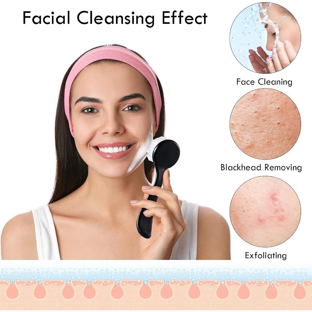 1 x Reinigungsbürste, weiche Borsten, Peeling-Reinigungsbürste, abrasive Peeling-Reinigungsbürste für Gesichtspflege, Make-up, Hautpflege, Make-up-Entferner